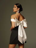 Noir Belle Bow Couture Dress