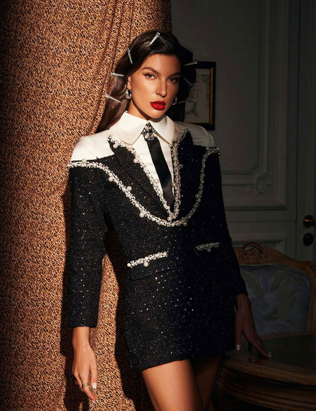 Black Midnight Authority Couture Suit