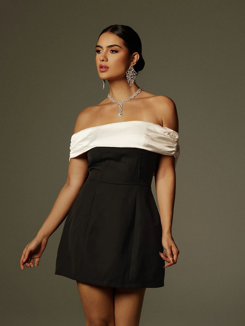 Noir Belle Bow Couture Dress