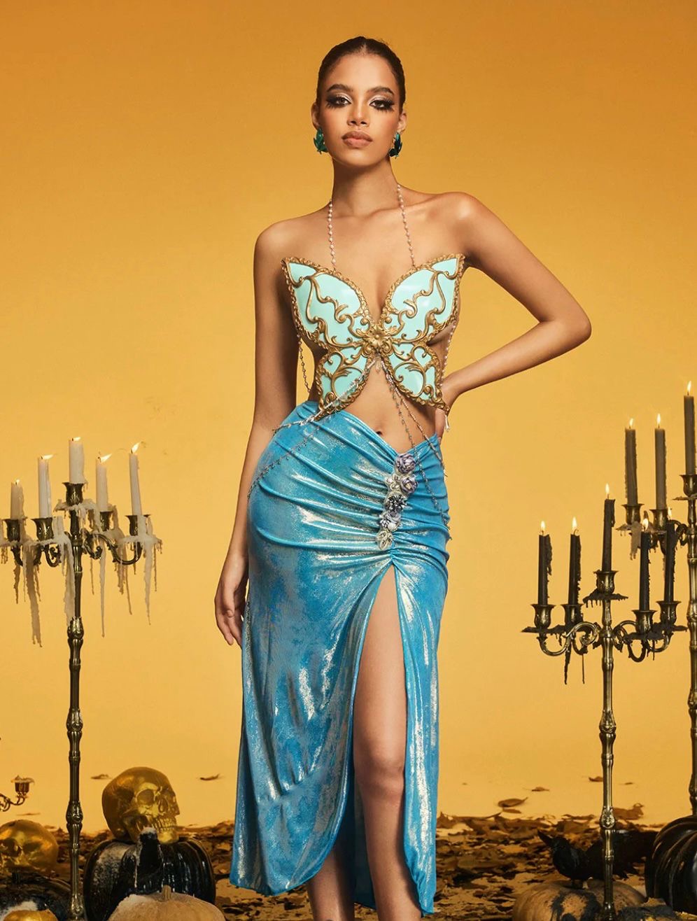 Turquoise Metamorphosis Edition Top